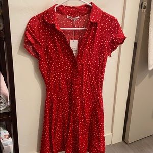 Reformation Sunday Dot Minidress in Ditty